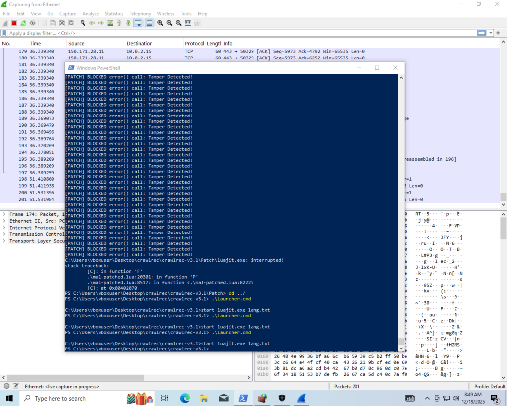 A screenshot that the malware captures and sends back to the C2 server.